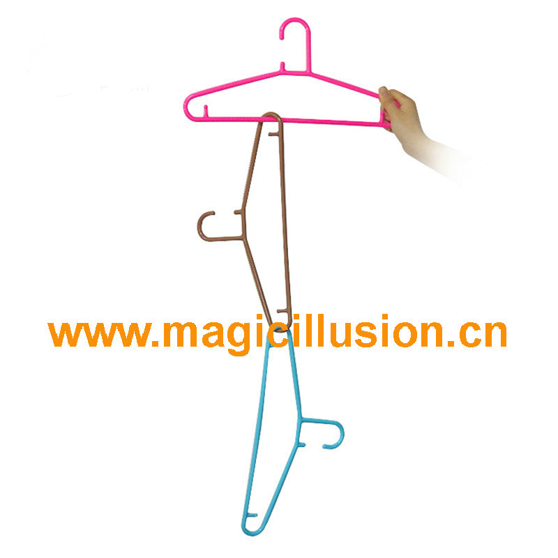 Coat hanger crossing magic trick Toys